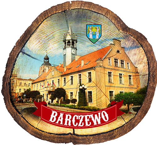 Magnes drewniany pieniek Barczewo