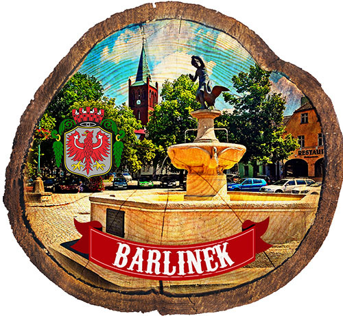 Magnes drewniany pieniek Barlinek