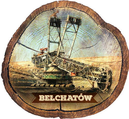 Magnes drewniany pieniek Bełchatów