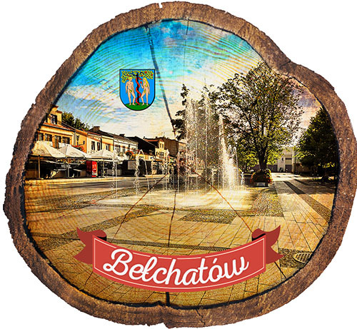 Magnes drewniany pieniek Bełchatów