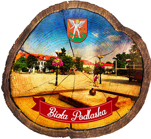 Magnes drewniany pieniek Biała Podlaska