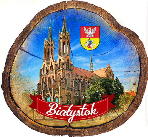 Magnes drewniany pieniek Białystok