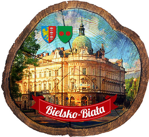 Magnes drewniany pieniek Bielsko-Biała