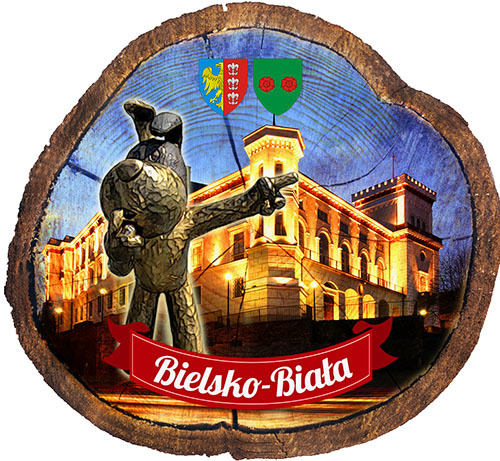 Magnes drewniany pieniek Bielsko-Biała