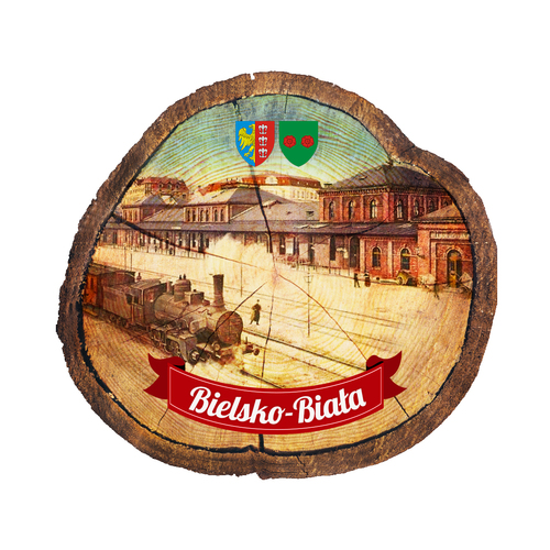 Magnes drewniany pieniek Bielsko-Biała