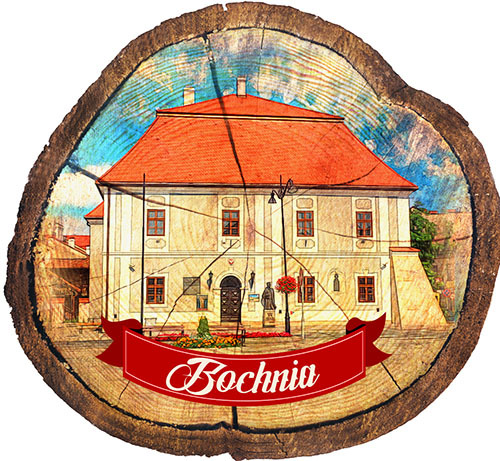 Magnes drewniany pieniek Bochnia