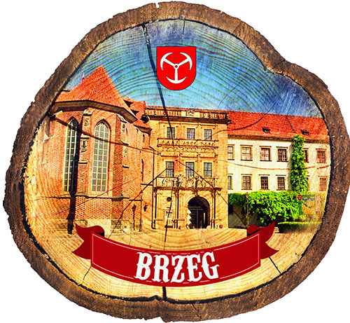 Magnes drewniany pieniek Brzeg