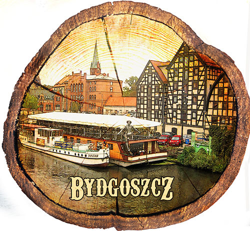 Magnes drewniany pieniek Bydgoszcz