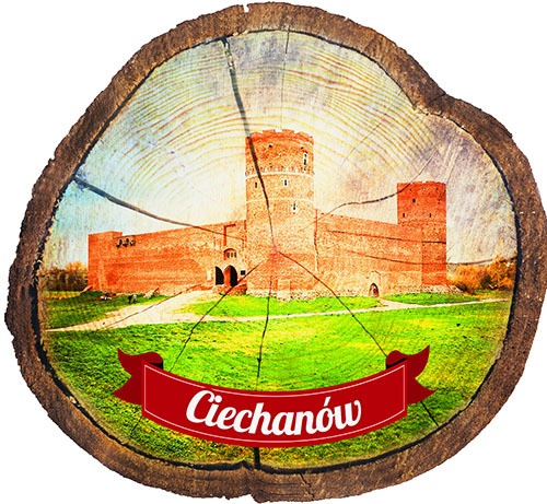 Magnes drewniany pieniek Ciechanów