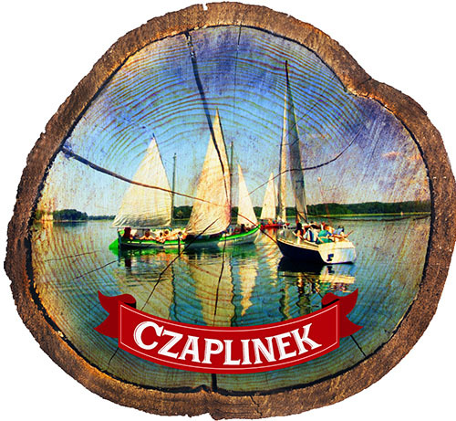 Magnes drewniany pieniek Czaplinek
