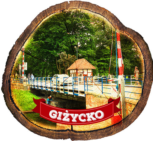 Magnes drewniany pieniek Giżycko