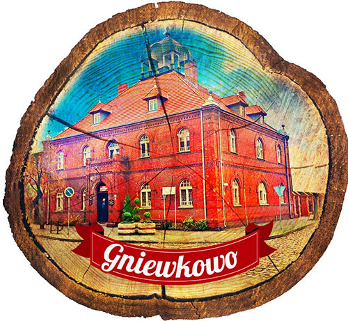 Magnes drewniany pieniek Gniewkowo