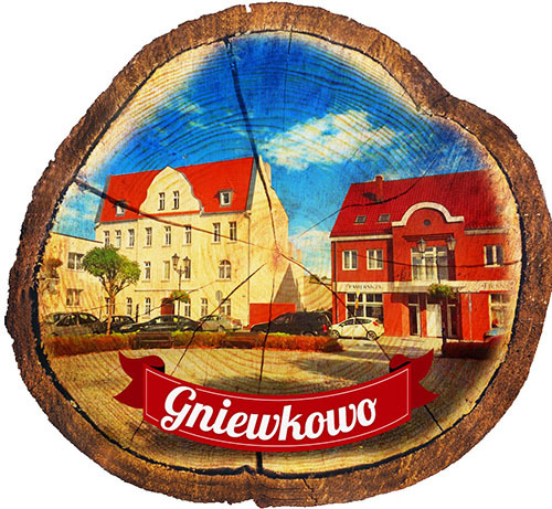 Magnes drewniany pieniek Gniewkowo