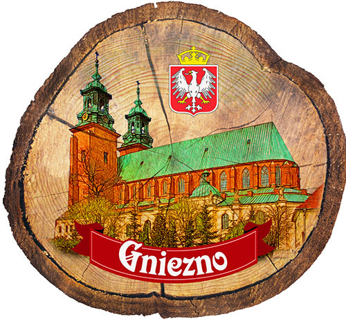 Magnes drewniany pieniek Gniezno