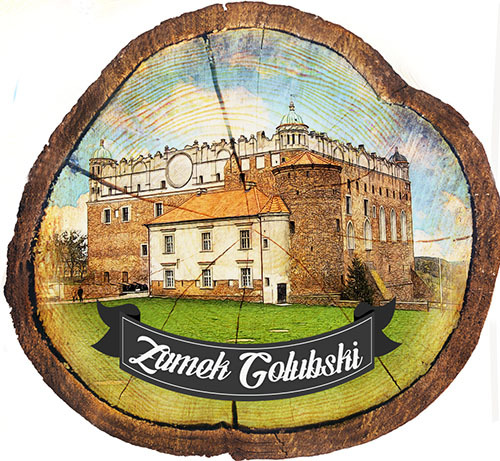 Magnes drewniany pieniek Golub-Dobrzyń