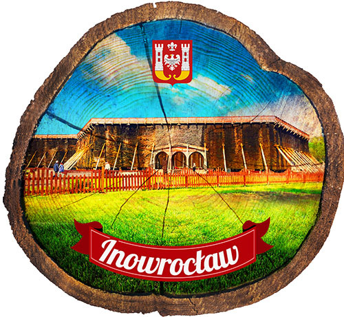 Magnes drewniany pieniek Inowrocław