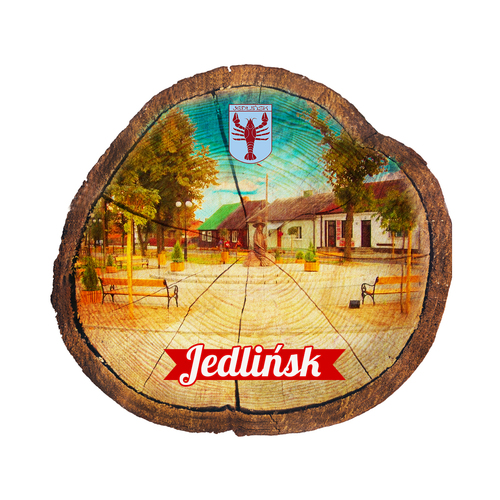 Magnes drewniany pieniek Jedlińsk