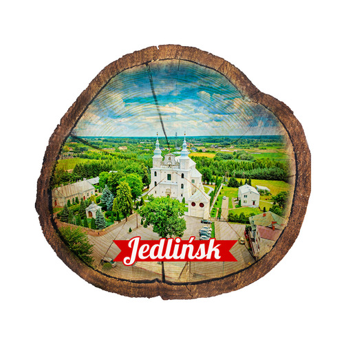 Magnes drewniany pieniek Jedlińsk
