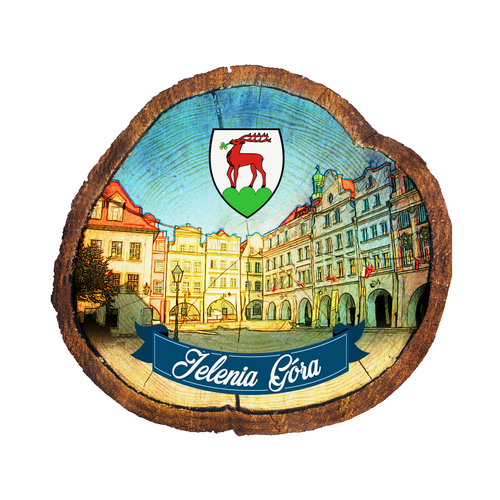 Magnes drewniany pieniek Jelenia Góra