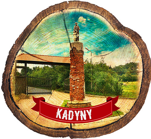 Magnes drewniany pieniek Kadyny