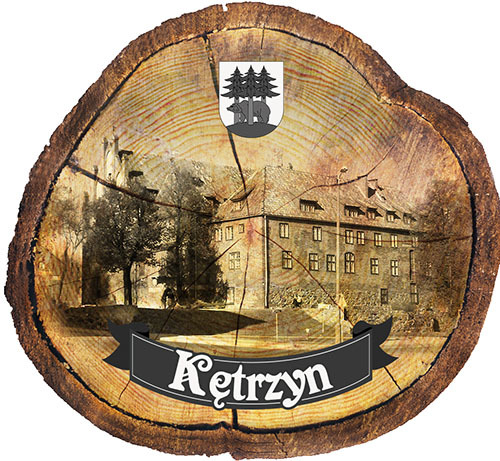 Magnes drewniany pieniek Kętrzyn