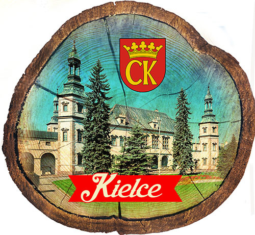 Magnes drewniany pieniek Kielce