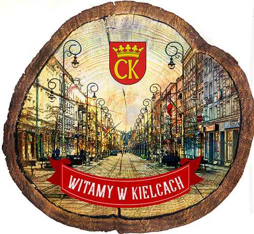 Magnes drewniany pieniek Kielce