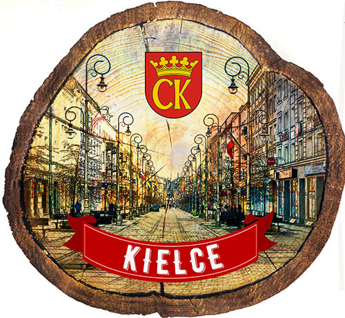 Magnes drewniany pieniek Kielce