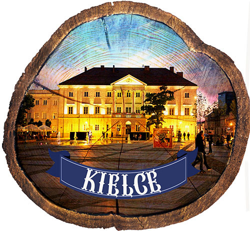 Magnes drewniany pieniek Kielce