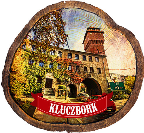 Magnes drewniany pieniek Kluczbork
