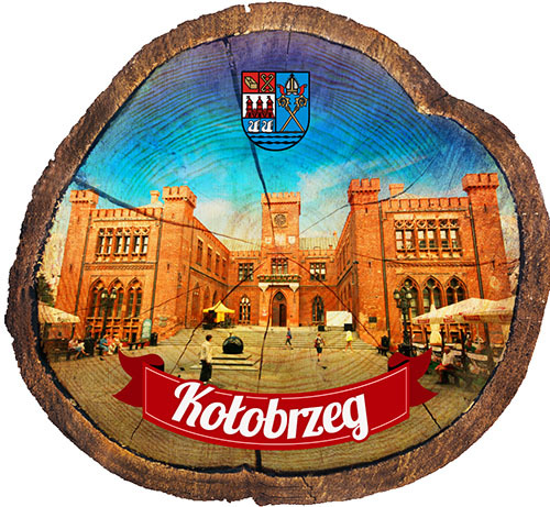 Magnes drewniany pieniek Kołobrzeg