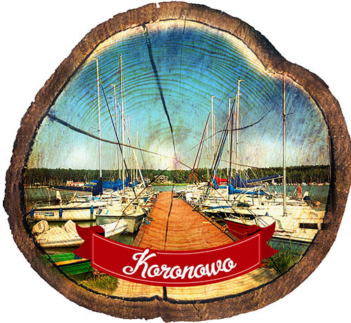 Magnes drewniany pieniek Koronowo