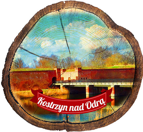 Magnes drewniany pieniek Kostrzyn nad Odrą