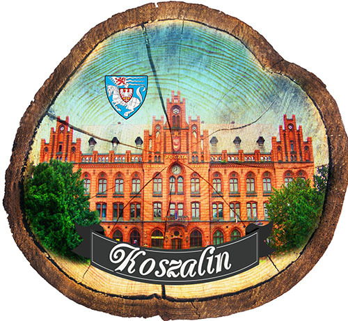 Magnes drewniany pieniek Koszalin