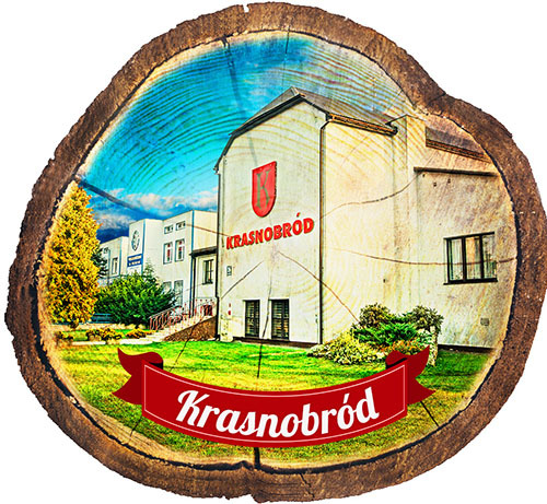 Magnes drewniany pieniek Krasnobród