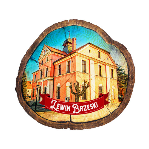Magnes drewniany pieniek Lewin Brzeski