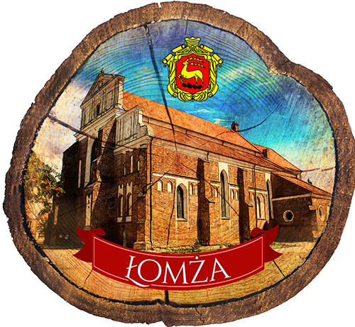 Magnes drewniany pieniek Łomża