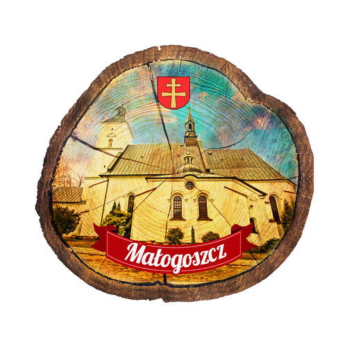 Magnes drewniany pieniek Małogoszcz