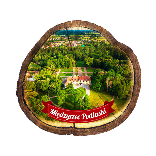 Magnes drewniany pieniek Międzyrzec Podlaski