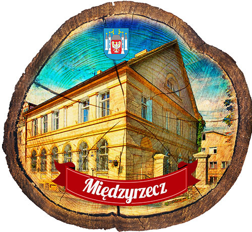 Magnes drewniany pieniek Międzyrzecz
