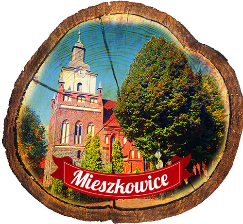 Magnes drewniany pieniek Mieszkowice
