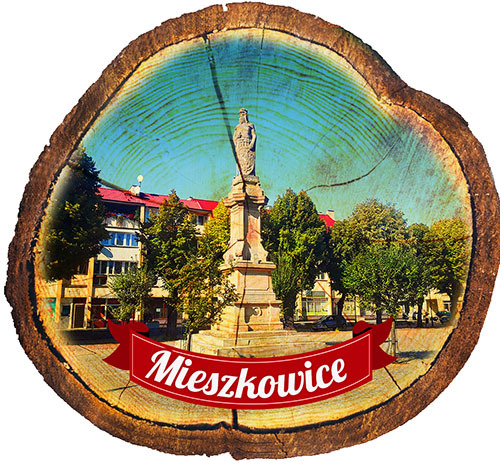 Magnes drewniany pieniek Mieszkowice