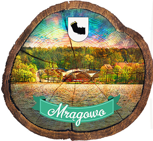 Magnes drewniany pieniek Mrągowo