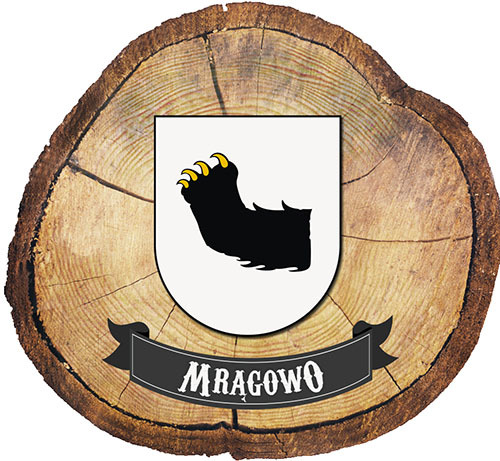 Magnes drewniany pieniek Mrągowo