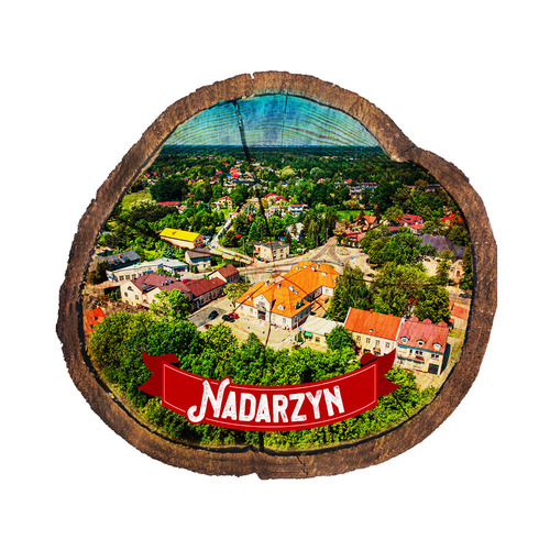 Magnes drewniany pieniek Nadarzyn