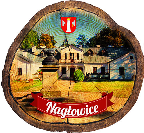 Magnes drewniany pieniek Nagłowice