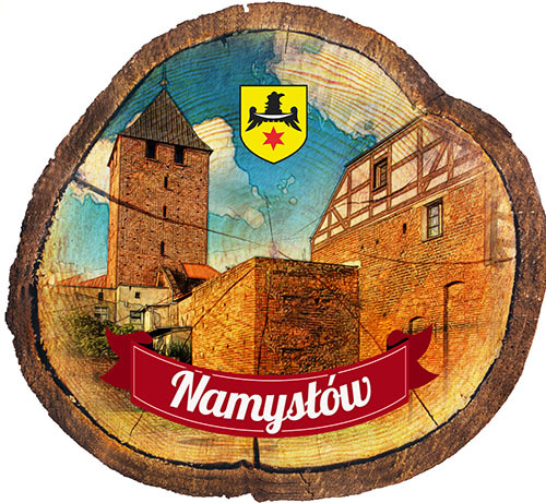 Magnes drewniany pieniek Namysłów