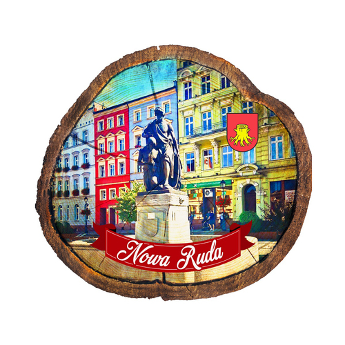 Magnes drewniany pieniek Nowa Ruda