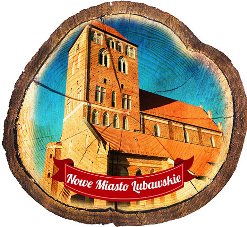 Magnes drewniany pieniek Nowe Miasto