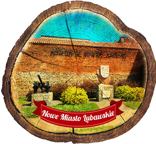 Magnes drewniany pieniek Nowe Miasto